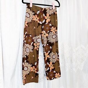 Funky Floral Cropped Pants